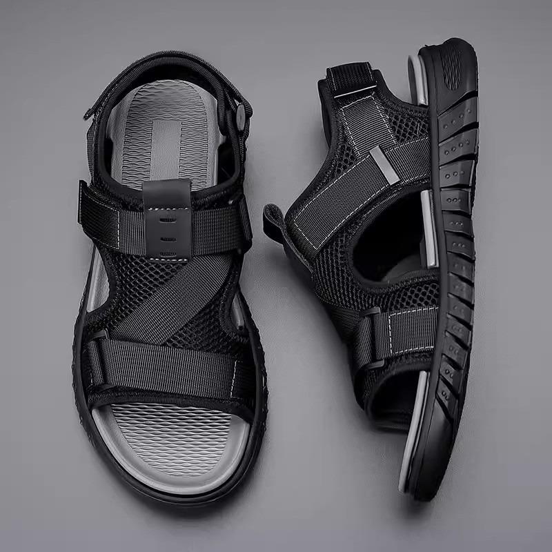 Fashion Men's Sandalias 2025 Summer New Beach Sandals Breathable Casual Sport Sandals for Men Outdoor Trekking Sandals Sandalias Hombre