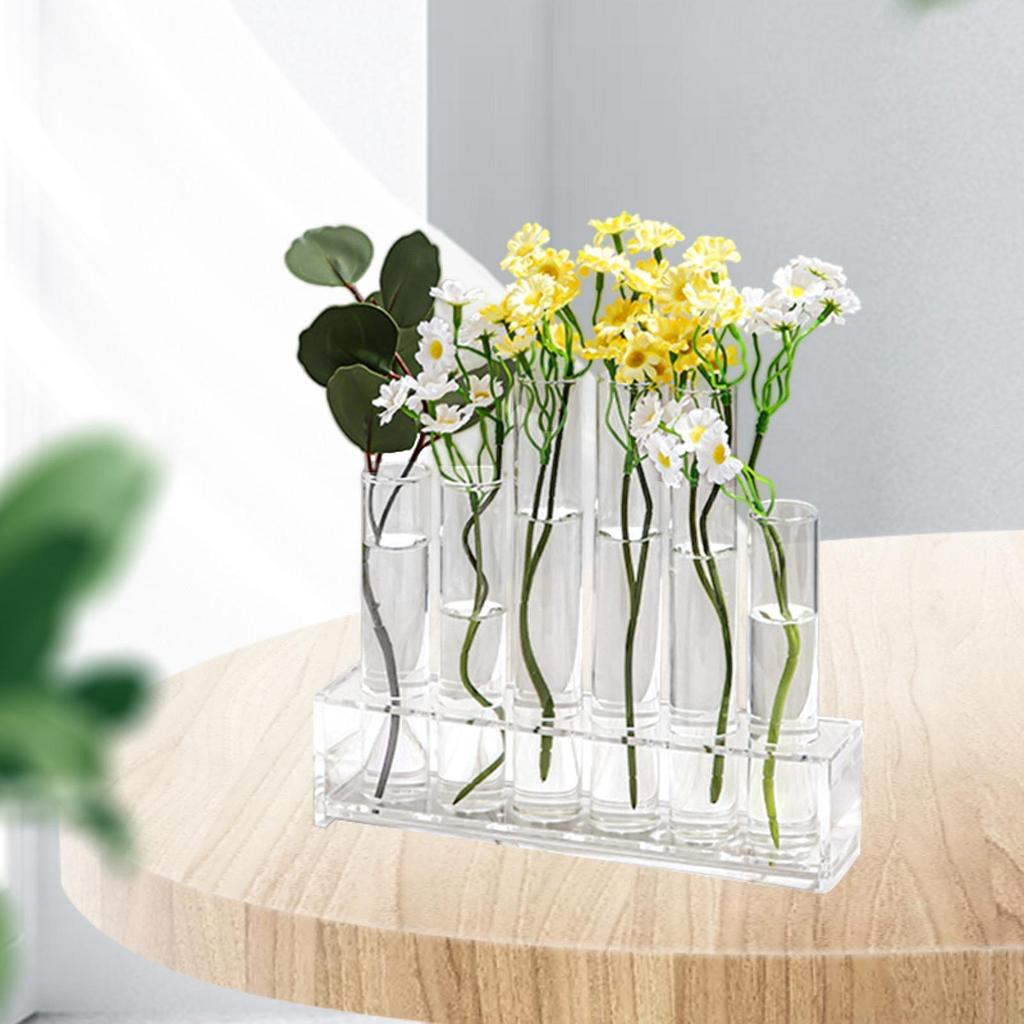 Reagensglassvase Sett Dekorativ Blomsterpotte Innflyttingsgave Formeringstasjon for Bryllup Kafé Hjemmeinnredning Hage Balkong