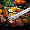 Kitchen Tongs 12.5 Inch Buffet Tongs Stainless Steel Grilling Tool Multipurpose Clamp Kitchen Gadgets For Sausage Steak Salad