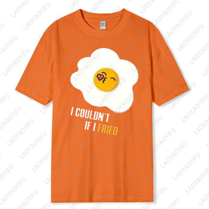 Funny Couple Unisex Adult Cotton TShirts His Hers Matching Shirt Boyfriend Girlfriend Fried Eggs with Bacon Casual Lovely Tee