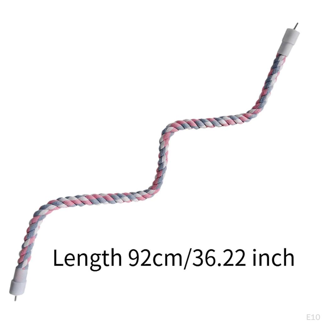 Avian Rope Perch Swing for Small Birds, Hanging Birdcage Toy