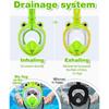 Kids Snorkel Mask, Full Face Snorkel Mask for Kids 4-16, Foldable Snorkeling Gear for Kids Snorkeling Set for Swimming Pool Toys, Dry Top,