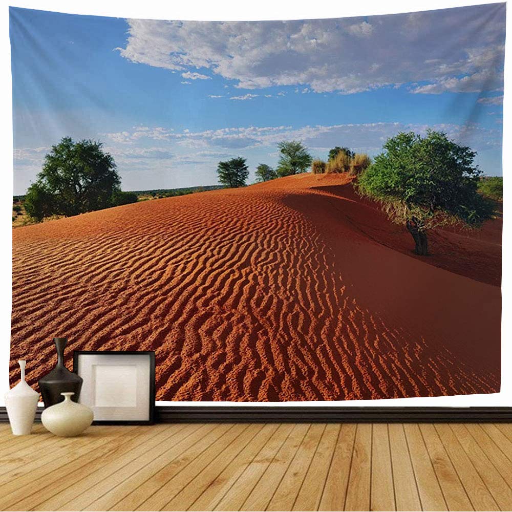Dune Sunrise Tapestry Sahara Desert Dunes Tapestry Nature Outdoor Scenery Tapestry Wall Hanging Decor for Bedroom Living Room