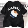 Diabeto TShirt WOMEN Unisex Funny Humor Tshirt Cotton Comfortable Short Sleeve Graphic Tees Youthful WOMEN Clothes Oversized Tops