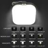 Solar Camping Lights 12 Modes Type C Rechargeable Lamp Outdoor Hanging Light Portable Fill Lantern Work Maintenance Lighting