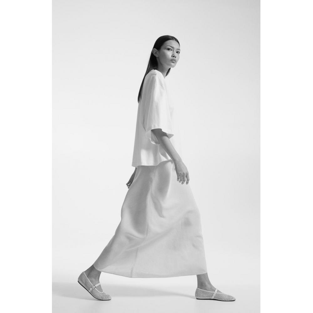 

Юбка макси HM светло-бежевая