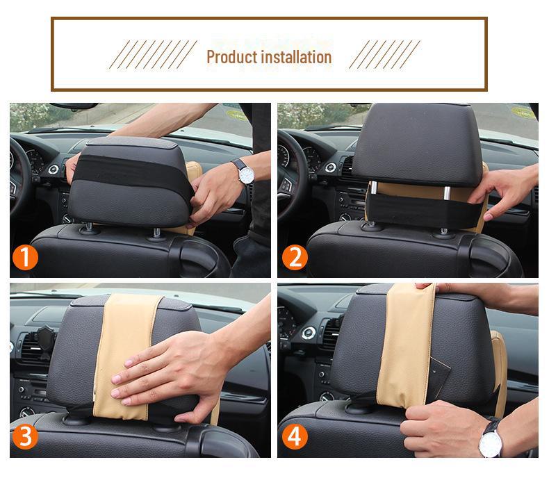 Memory Foam Car Headrest Neck Pillow with Adjustable Seat, Source of Comfort, One-Piece Design, Drop Shipping Available.