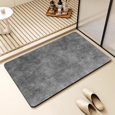 Alfombrilla nórdica sencilla de diatomeas para baño, antideslizante, absorbente para puerta de baño