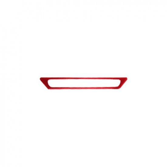 Red Carbon Fiber Inner Rear Tailgate Light Frame Cover For Toyota Hilux 15-21