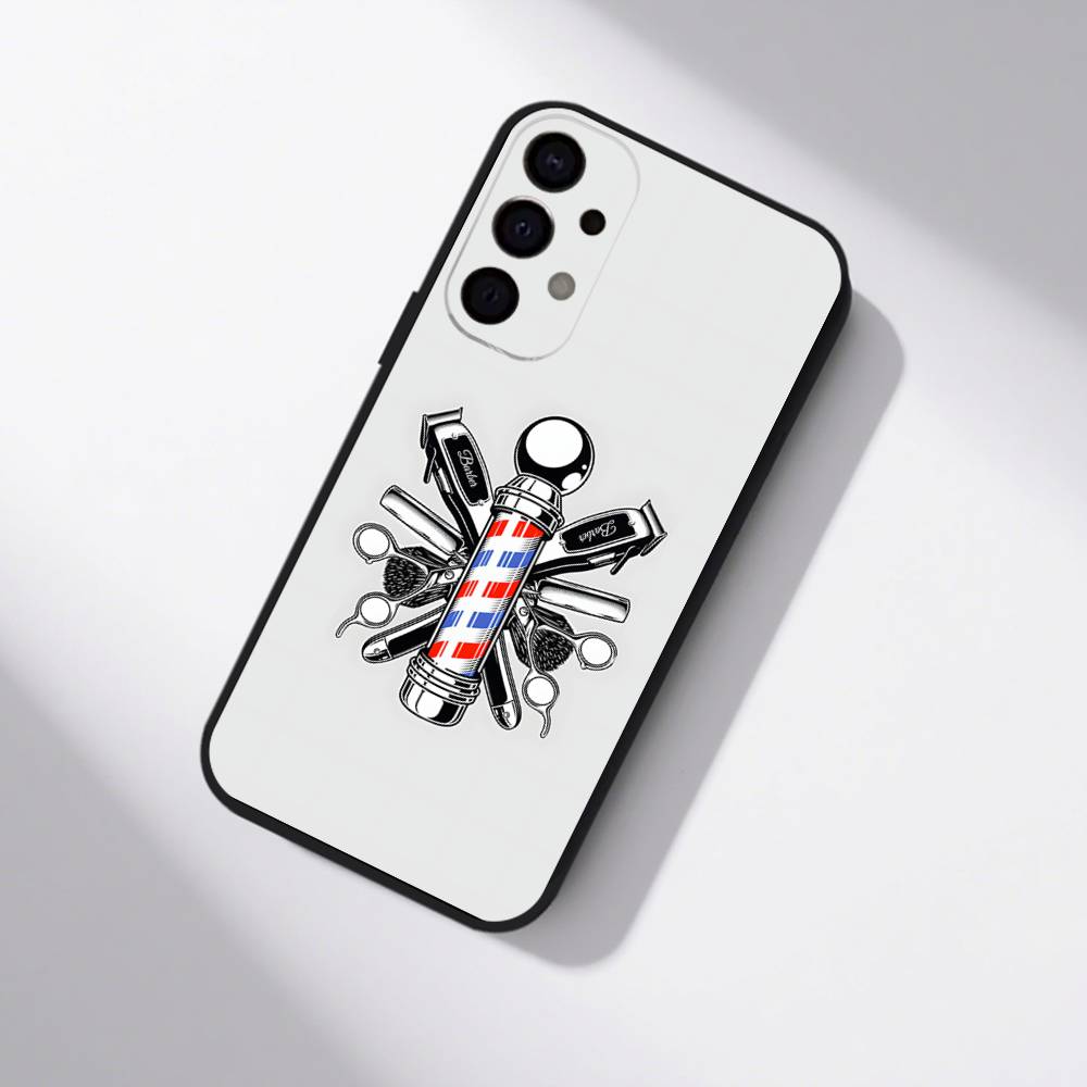 Barber Shop Hair Stylist Salon Phone Case For Samsung S25,S24,S21,S22,S23,S30,Ultra,S20,Plus,Fe,Lite,5G Black Cover