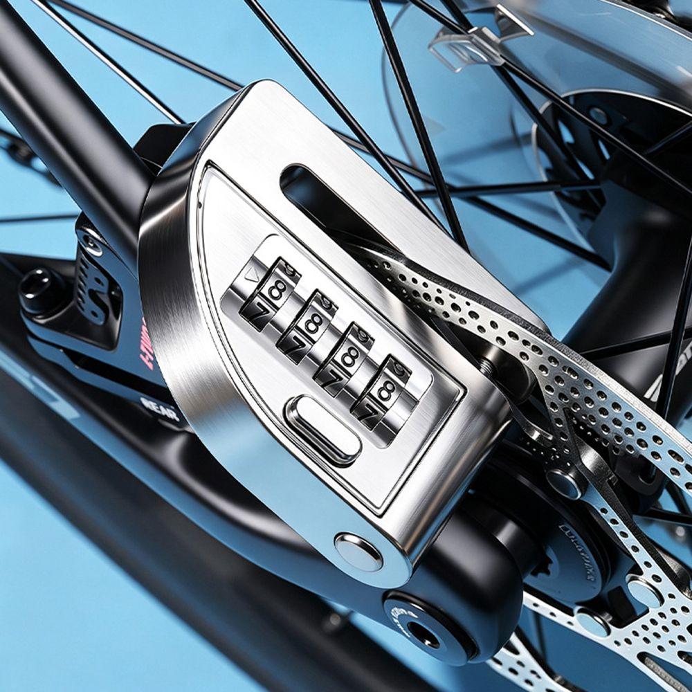 Alloy Steel Disc Brake Lock One-Press Open Anti-Theft Lock New Bike Lock Thickened Body