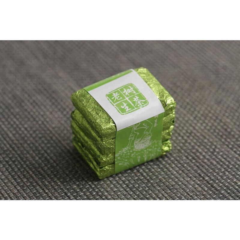 Юньнаньский чай Пуэр Старое дерево Сырой чай Мини-маленький квадратный маленький — фото 11