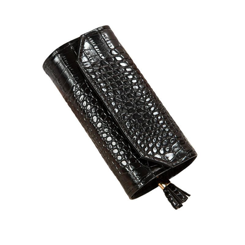 Jewelry Travel Organizer With Leather Material For Rings Earrings And Gift Use