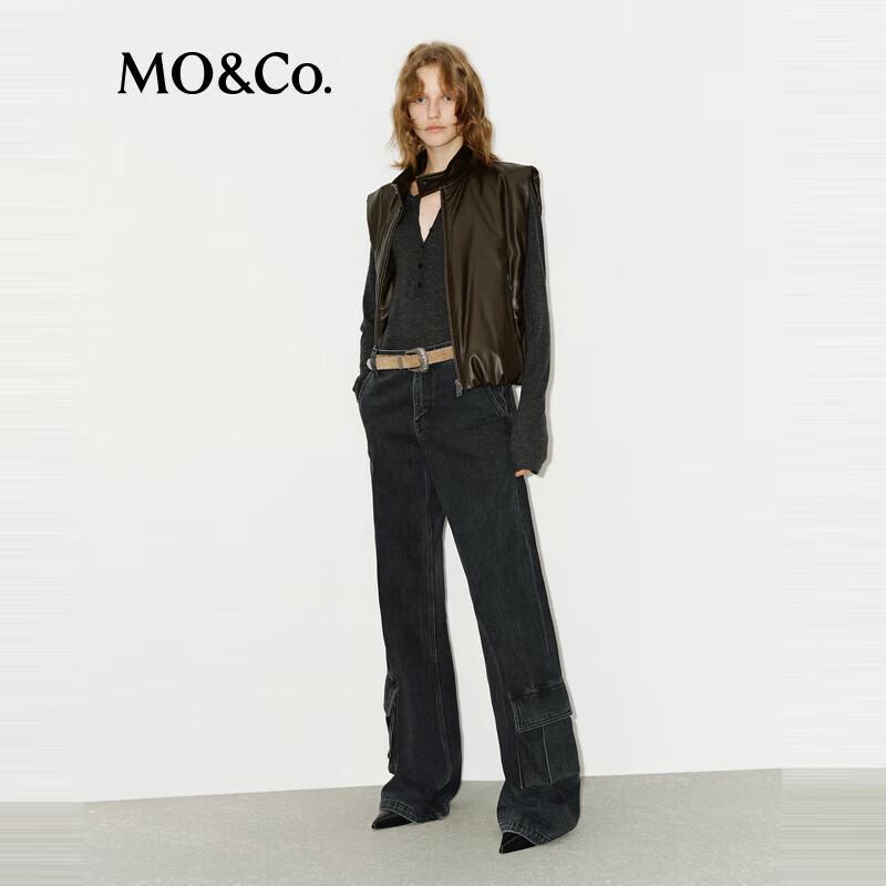 

MO&Co. Winter Washed Cotton High-Waist Workwear Jeans M 27