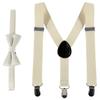 Bretelle per bambini con papillon Moda Bambini Set papillon Bretelle da ragazzo Bretelle regolabili da ragazza Cravatte da matrimonio per bambini Accessori