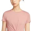 Nike Dri-Fit One Classic Twist Fashion Simple Trendy Beautiful Short Sleeve Regular T-Shirt Women Tops HJ1055-685