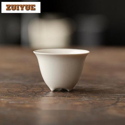 2 Stück/Los Aschepflanze Dreibecher Japanisch Handgefertigt Meistertasse Zen-Tassenset Meditationsbecher Chinesisches Teegeschirr Dekoration 50ml