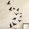 11Pcs/Set Wall Sticker Wide Application Convenient Acrylic Bird Vivid 3D Wall Decorative Sticker for Home