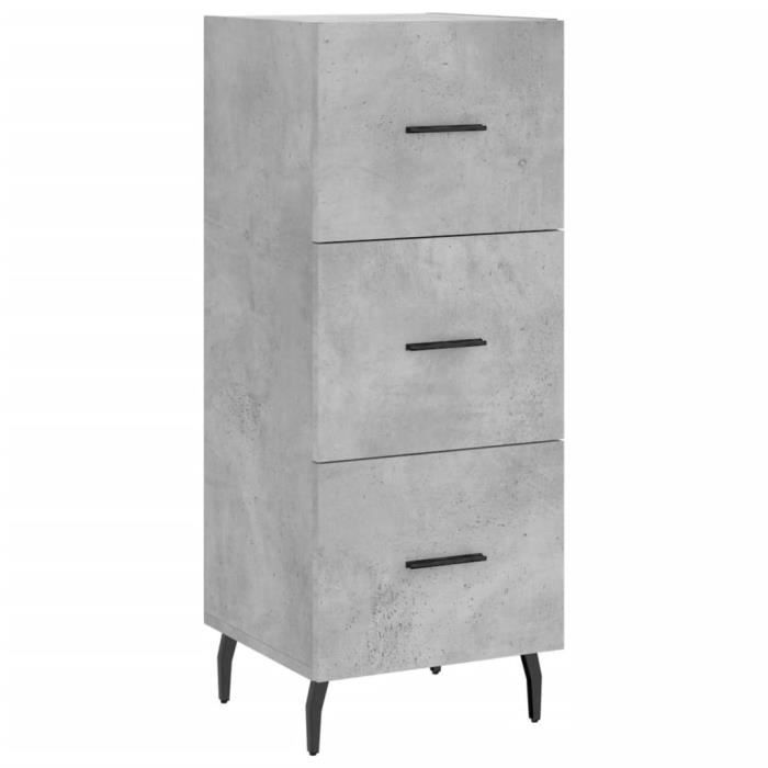 VidaXL Sideboard Concrete Grey 34.5x34x90 Cm Engineered Wood 828624