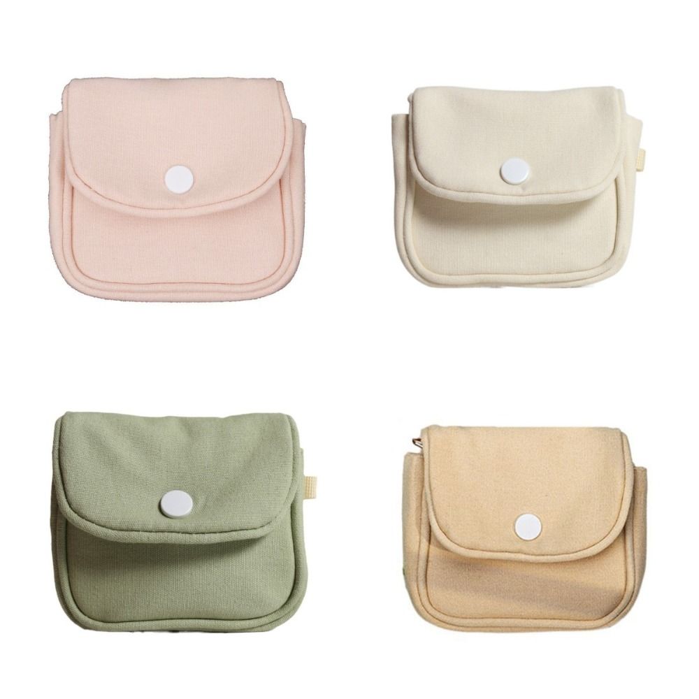 Card Organizer Student Simplicity Wallet Solid Color Portable Card Holder  Makeup Bag