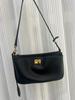 Spring  Luxury Brand Rodeo Women Shoulder Bags Fashion Black Leather Handbags Women Gold Buckle Underarm Bags Women