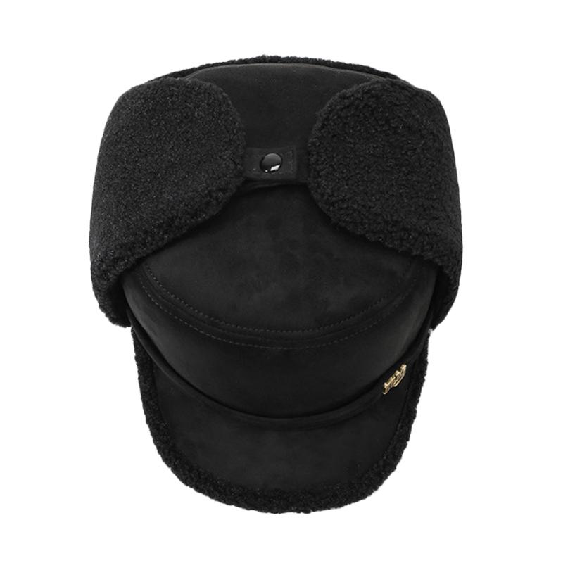 Warme Bombermütze Herren Mittleren Alters und Ältere Papa Winter Ohrenschutzmütze Opa-Mütze