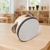 Single Drumhead Tambourine with Metal Discs Educational Compact