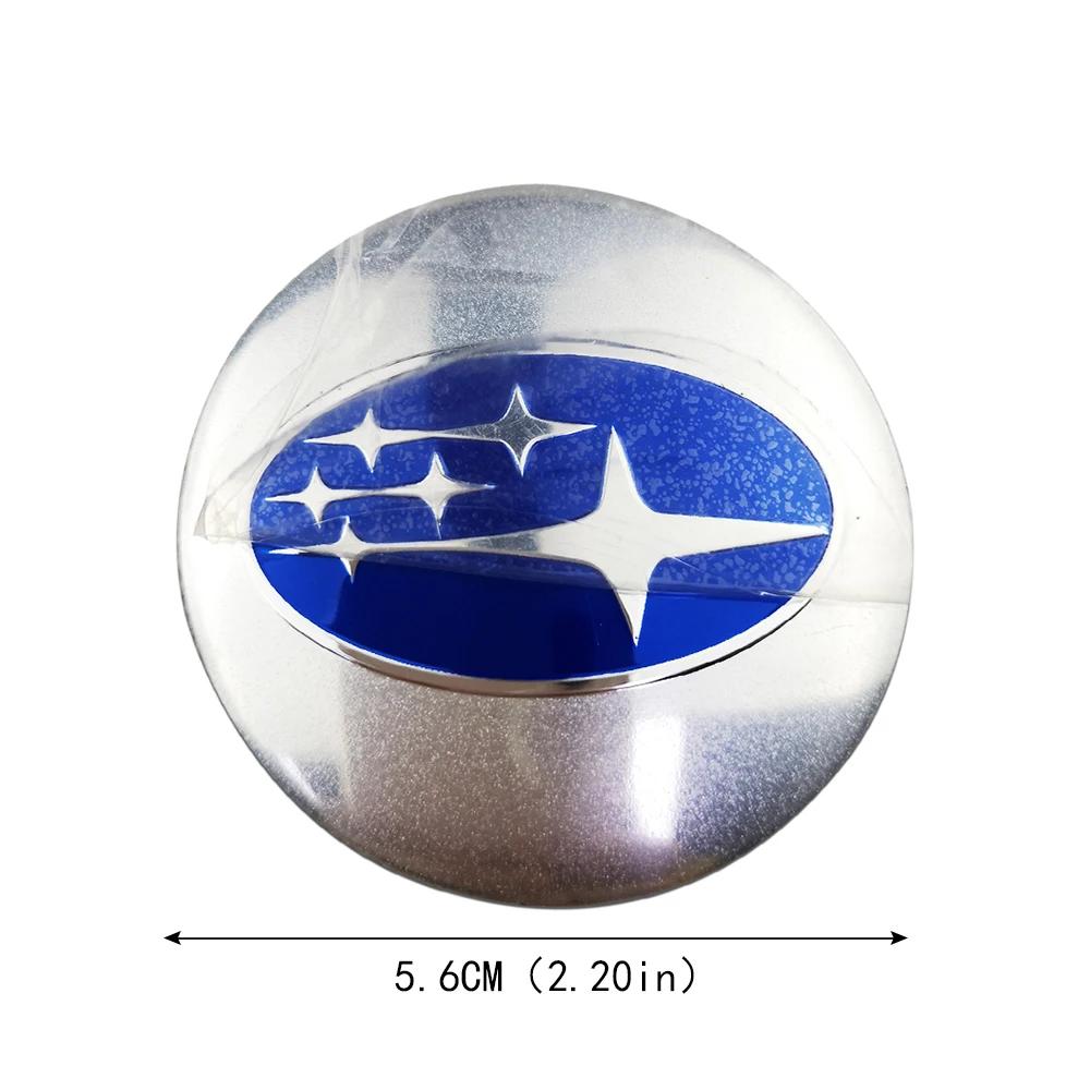 4pcs 56mm Car Wheel Center Hub Caps Sticker for Subaru Outback Legacy Forester Impreza Tribeca WRX BRZ STI Accessories