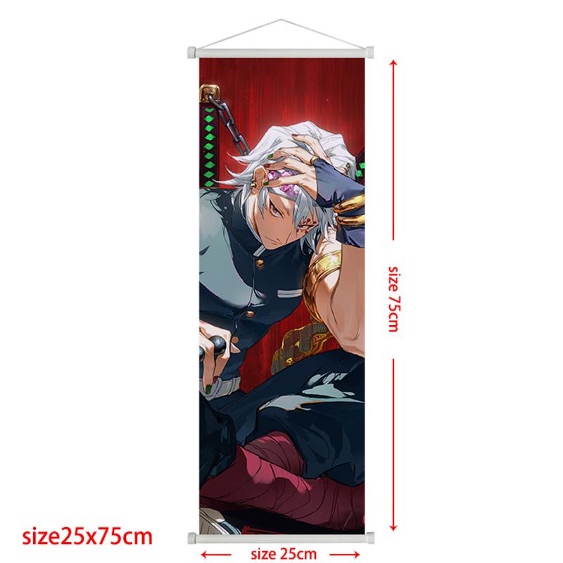 Demon Slayer Scroll Poster Rengoku Kyoujurou Heimdeko Kamado Tanjirou Wohnzimmerdekoration Hängegemälde Kindergeschenk Poster