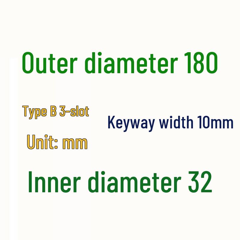 

Jun Ding Ying 3B180 Cast Iron V-Belt Pulley