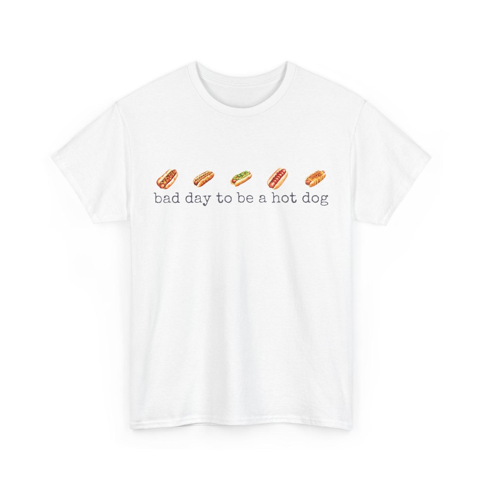 4th of July Funny Shirt, Independence Day Bad Day To Be A Hotdog T-Shirt XXL