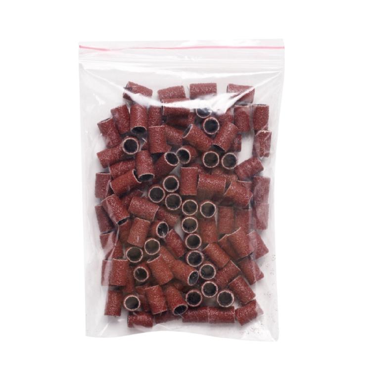 100Pcs 80/120/150/180/240Grit Nail Sanding Bands for Nail Drill Fine Grit Nail