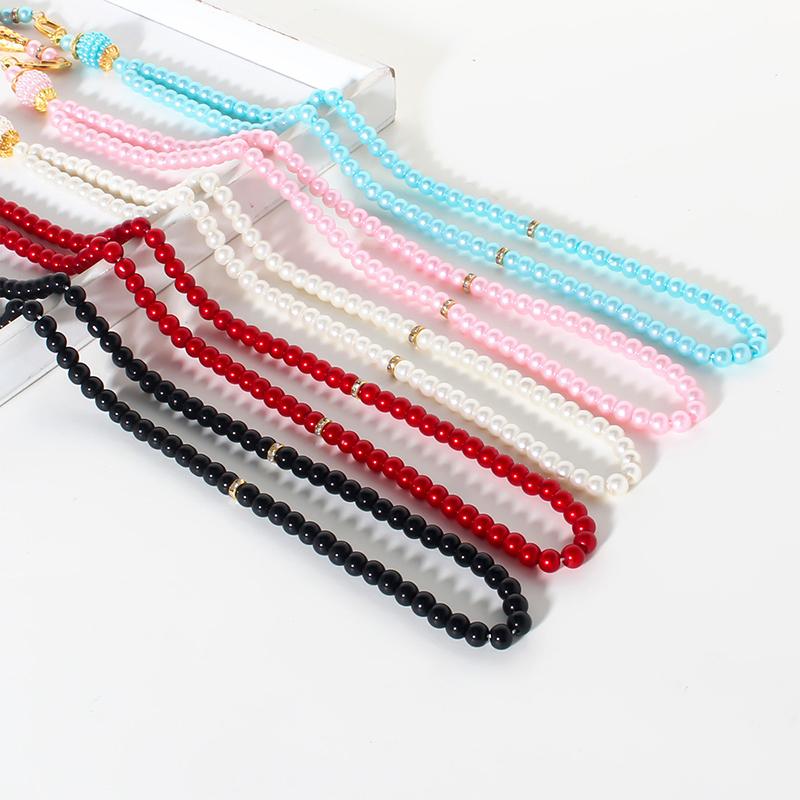 Pearl Prayer Beads Necklace Jewelry Long Tassel Clothes Pandent Accessories
