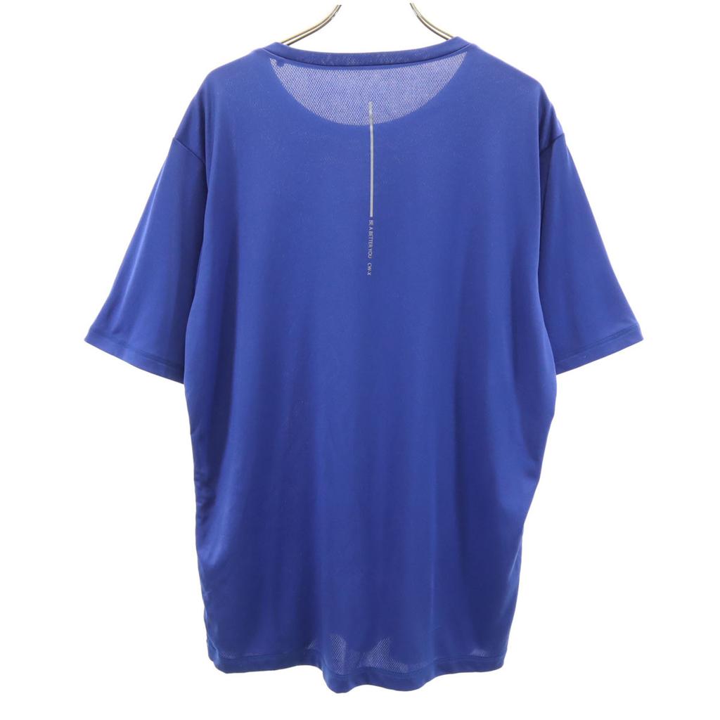 CW-X training Short sleeve Wear LL Blue Sweat-absorbing and quick-drying Men's Used