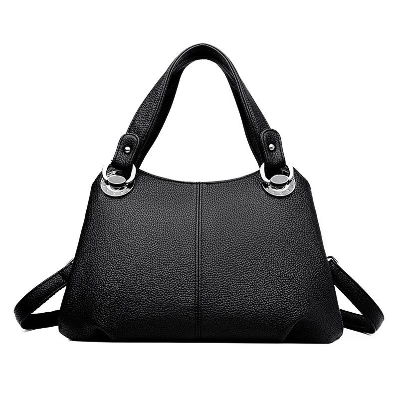 Soft leather backpack women 2025 new versatile trend backpack fashion leisure large capacity mother travel bag