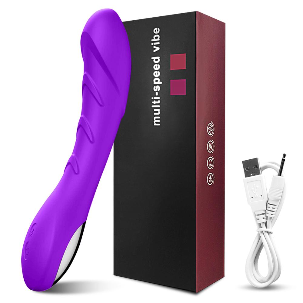 POMFW G-Spot Dildo Vibrator For Kvinner Klitoris Stimulator Myk Silikon Realistiske Vibratorer Sexy Leker Kvinne