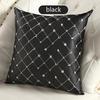 Stylish Multicolored Plaids Throw Pillow Case Square Cushion Cover For Sofa Decor