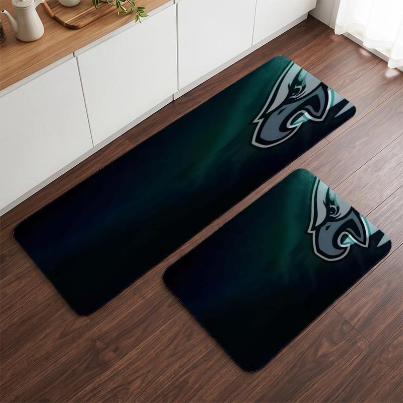 Philadelphia Eagles (32) Flanelinis virtuvės kilimėlis Minkštas neslystantis virtuvės takas Kilimas virtuvei namų virtuvės dekoravimui