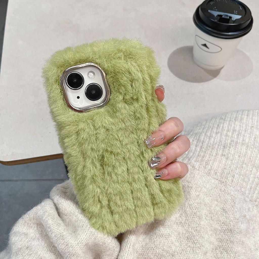 Toamnă și Iarnă Simplu Culoare Solidă Candy Pluș IPhone 15 Promax pentru Apple 16 Carcasă Telefon 13 Moale 12 Feminin 14 Masculin