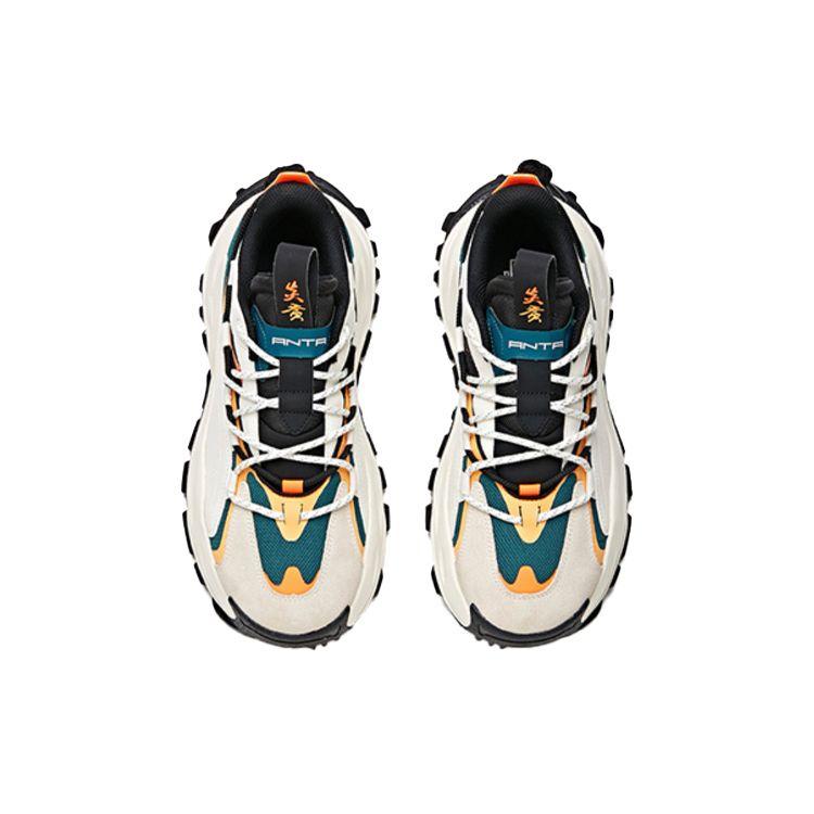 Anta Hot X Yanhuang Shennong Non-Slip Wear-Resistant Low-Top Dad Shoes Men sneaker Black White 912038890-4