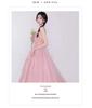 Studio-Themed Wedding Dress: New Girl Style, Pink Skin-Tone Enhancing, Colorful Yarn, Outdoor Travel Photo Dress