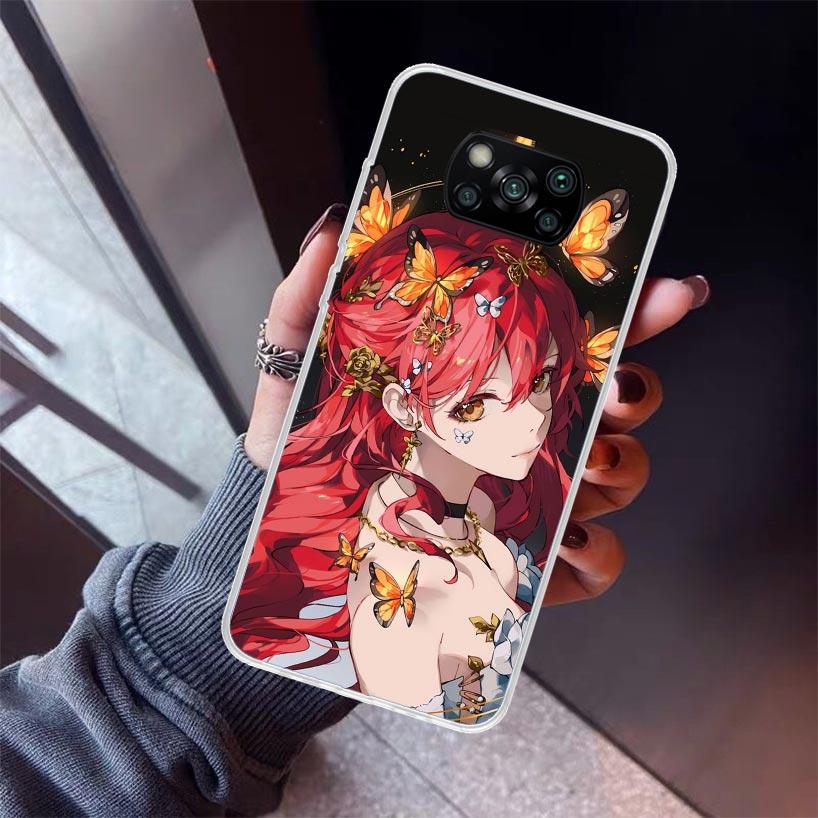 

Honkai Star Rail Himeko Phone Case For Xiaomi Poco X5 X6 X7 Pro F7 Ultra M7 Redmi 15C 15 13C 13 12C 12 10 10C 10A 9 9C 9T 9A Cov Xiaomi Poco X6 Pro