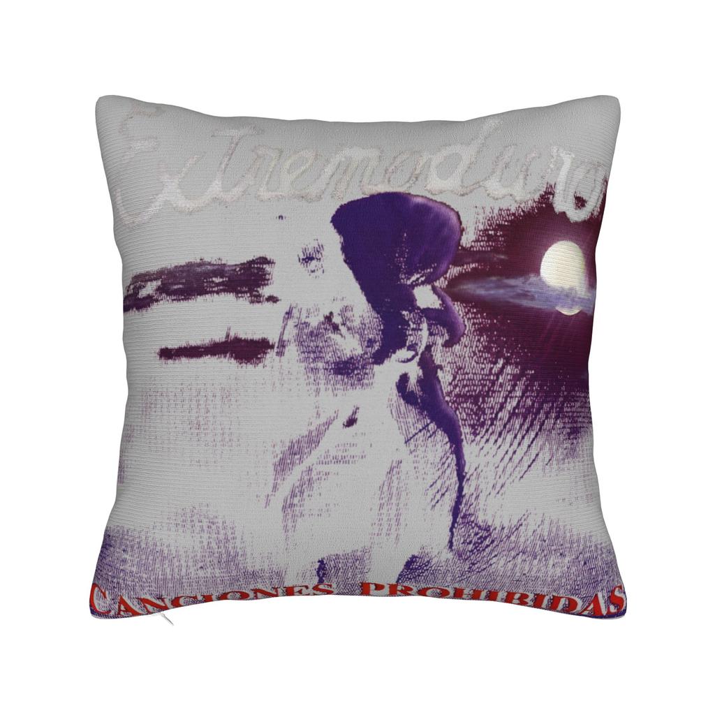 Extremoduro Canciones Prohibidas Album Pillow Cover Kawaii Pillow Case For Sofa Bedroom Home Decor Graphic Pillowcases Gift