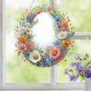 Osterblume 2D Flach DIY Diamantmalerei Kits Acryl Runde Bohrer Diamant Anhänger für Erwachsene Geschenk Hauswand oder Fenster Dekoration