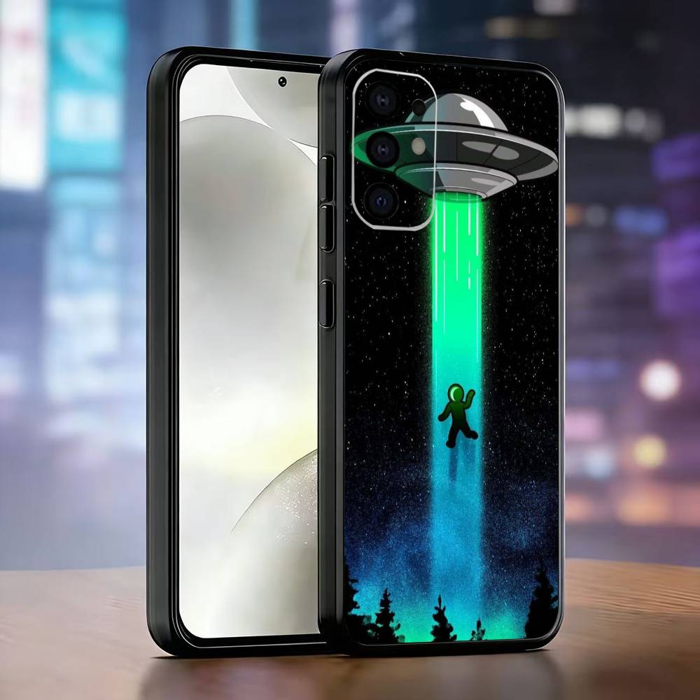

UTO Чехол для телефона с рисунком Черный Силикон Мягкий Для Samsung S25,S24,S21,S22,S23,S30,Ultra,S20,Plus,Fe,Lite Samsung S24ULTRA
