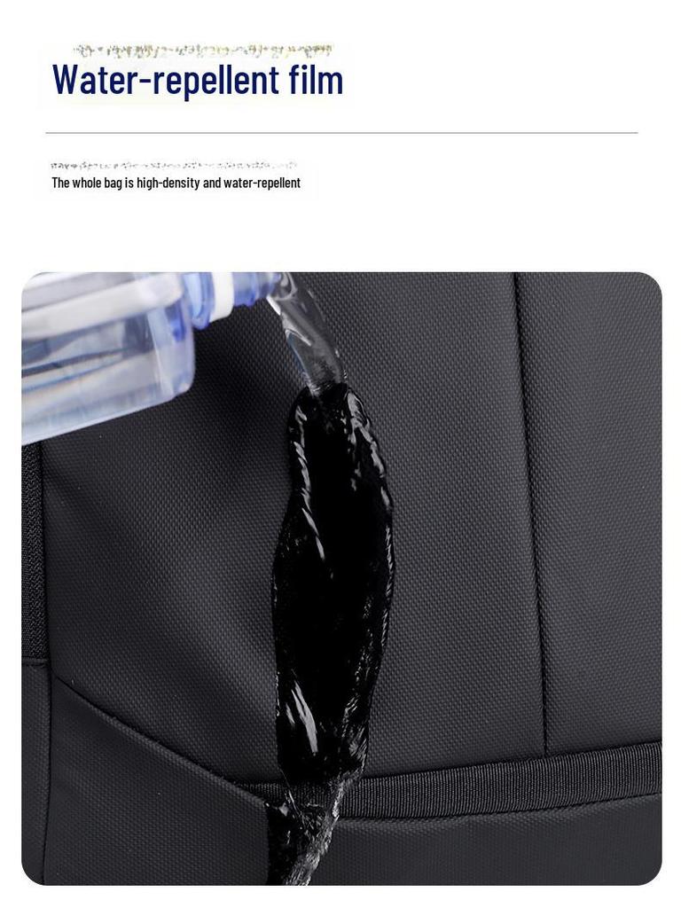 Men's Waterproof Business Backpack with Large Storage for Commuting, Travel, and Laptop.