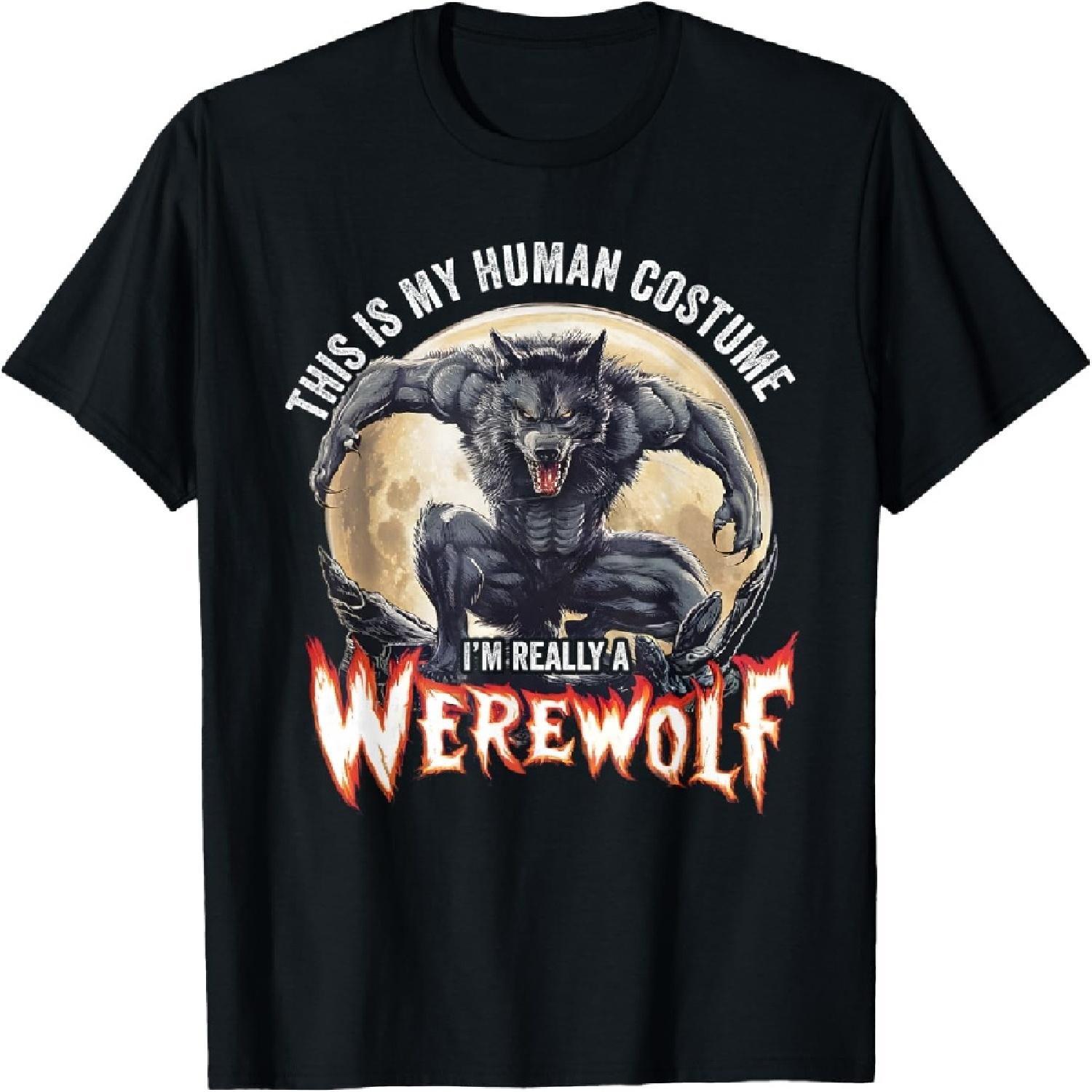 This Is My Human Costume I m Really A Werewolf T-Shirt XXXXXL разноцветный