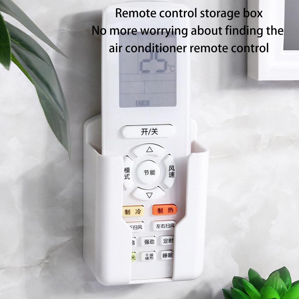 Wall Mount Organizer No Drilling Remote Control Comb Organizer Punch-free Adhesive Air Conditioner Remote Control Storage