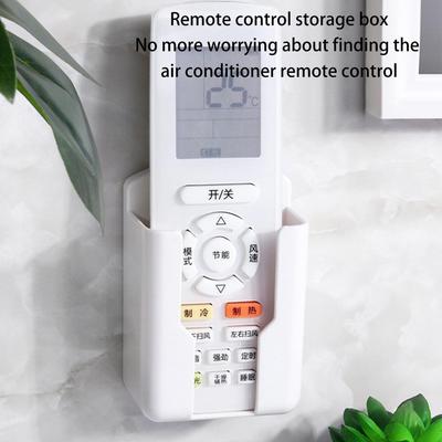 Wall Mounted Remote Control Holder Organizer Air Conditioner Storage Box TV Remote Control Phone Plug Charging Holder