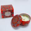 Retro Tin Can Soy Wax Candle with Plant Fragrance - Scented Candle Wedding Favor